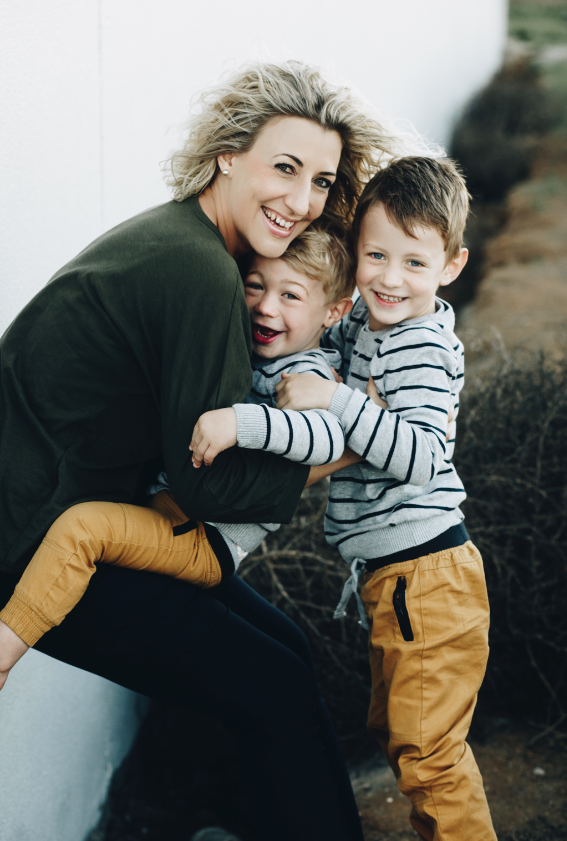 Lene and kids